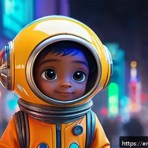 Home 33 자두의 캐릭터 진화 과정 - A charming alien character named Jadoo depicted with a simple yet iconic design, featuring a round b...