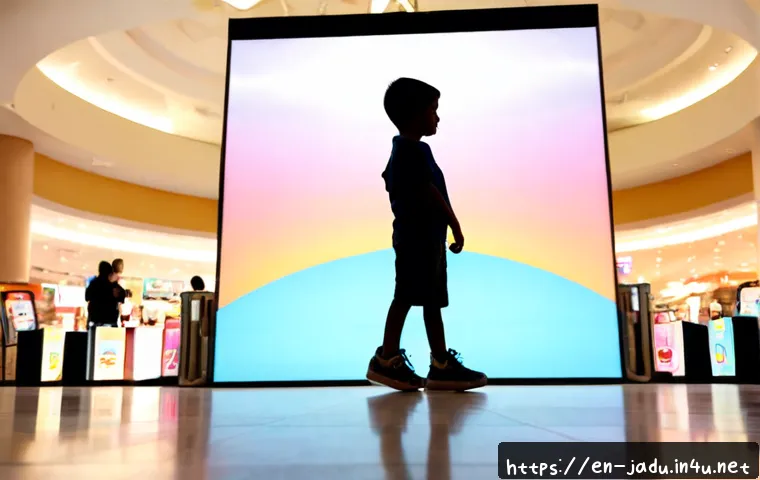 안녕자두야 스페셜 이벤트 정보 - Photorealistic family-friendly animation event display in a bright American shopping mall atrium, a ...
